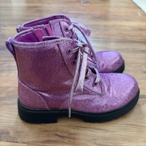 Sparkly Purple Kids Boots